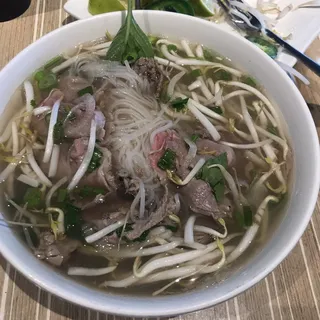 6. Rare Steak and Well Done Brisket Pho
