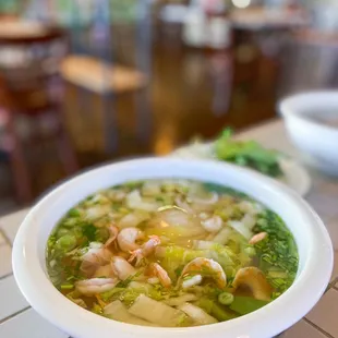Shrimp and veggie pho