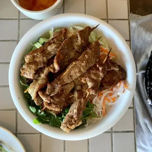 Vermicelli bowl with grilled pork (double meat)