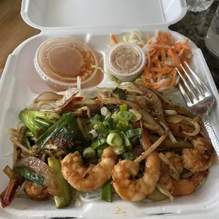 Grilled Shrimp with Vermicelli - Bun Tom Nuong