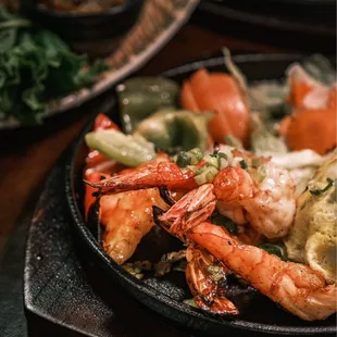 shrimp sizzle plate