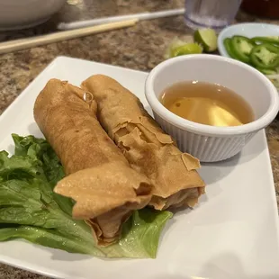 2 Crispy Fried Egg Rolls