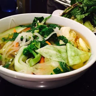 Noodle Soup with Vegetables and Tofu