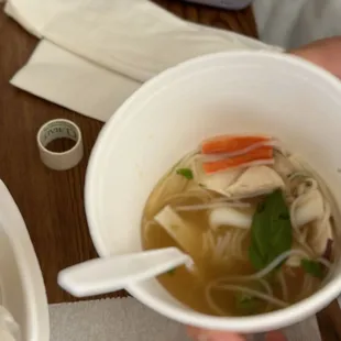 Rice noodle seafood combo
