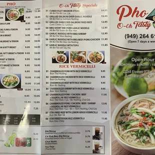 Menu front