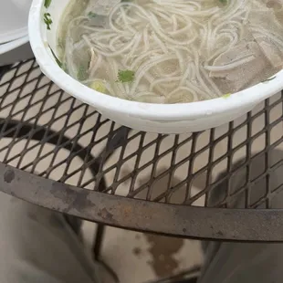 I'm drenched in pho, and there's also pho in the picture.