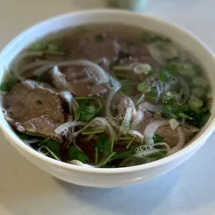 Large #15 Pho with Well Done Brisket