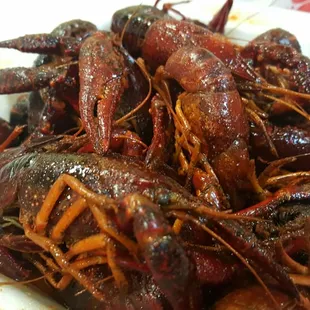Spicy crawfish.