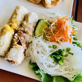 a plate of vietnamese food