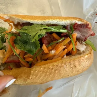 Combo banh mi (half of one) 7.75$