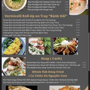 Rice Porridge / Vermicelli / Soup / Fish