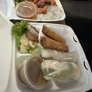 B2. Vermicelli Grilled Pork and Egg Rolls