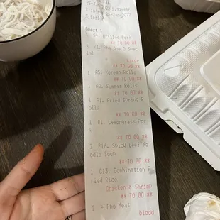 Missing items I order