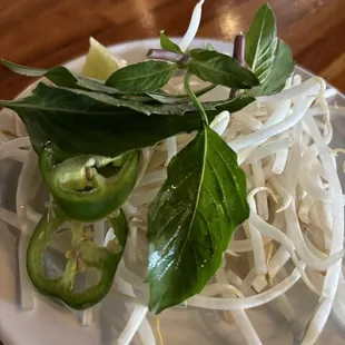 Pho garnish