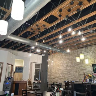 The restaurant interior.