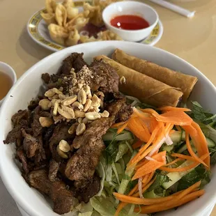 Grilled pork and egg roll vermicelli noodles