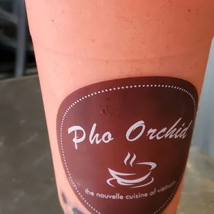 Strawberry bubble tea