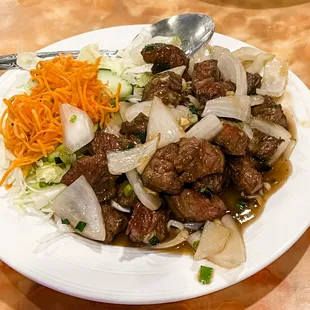 Shaken Beef Entree Bò Lúc Lắc