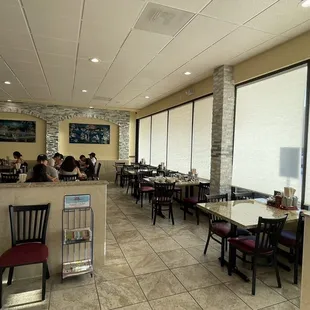 the dining area