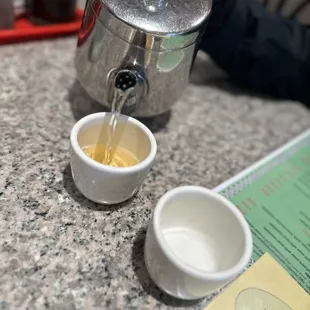 Free hot tea??? They bring out without asking if you want tea or not..