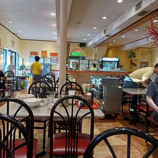 Inside the restaurant