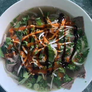 Eye Round Steak and Brisket Pho