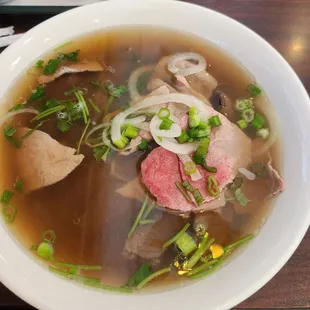 #11 Pho Tai chin  brisket and rare steak