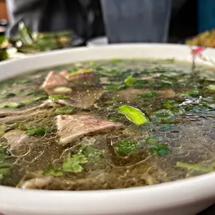 #11 Rare steak pho. We love how clean the broth is. Kids didn&apos;t even need to flavor it. (I spiced up the leftovers!)