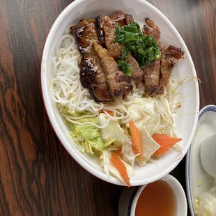 Large grilled pork vermicelli $13.75