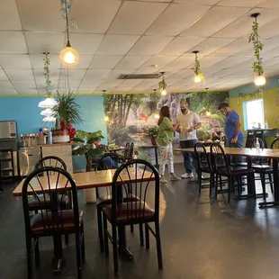 people in a restaurant