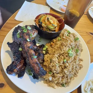Pork ribs with fried rice (add on)