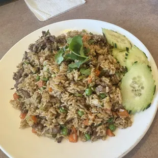 Beef fried rice