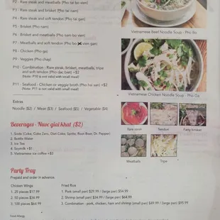 Dec 2023 menu