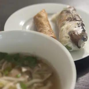 Egg Roll and Grilled Pork Spring Roll
