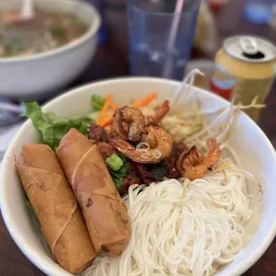 B04. Grilled Shrimps and Pork Vermicelli