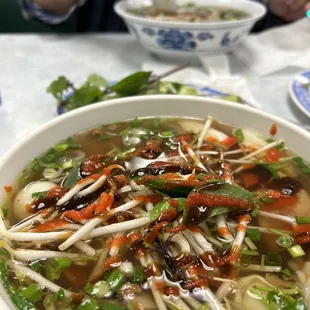 Pho , seafood bowl