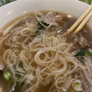 25. Pho with Rare Steak and Shrimp