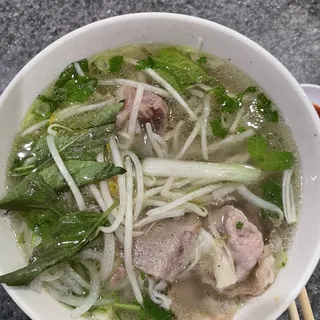 26. Pho with Rare Steak, Well-Done , Brisket, Tendon and Tripe