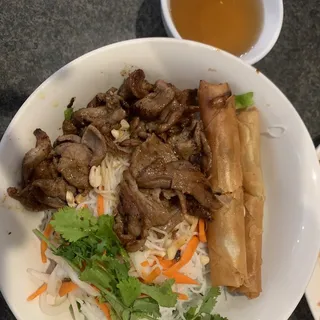 58. Grilled Meat and Eggrolls