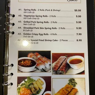 Update menu 9/23/2021