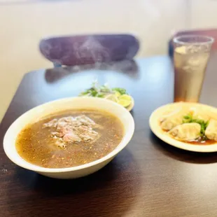 Spicy Eyeround Pho and Steam Dumpling
