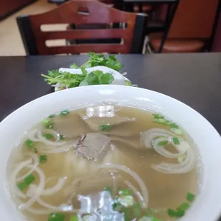 Pho with brisket ... Pretty bland.