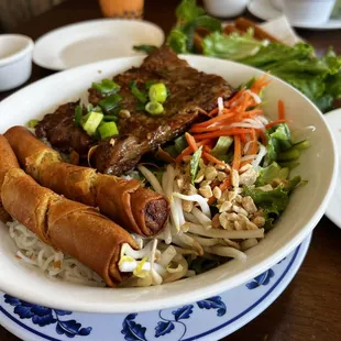 Bun cha gio thit nuong