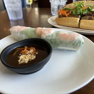 Shrimp and pork spring roll