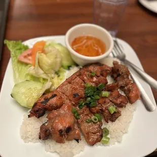 Broken Rice (char grilled chicken)