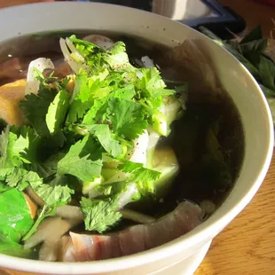 Vegetable Pho + Tendon