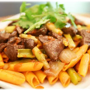 Nui Xao Filet Mignon Luc Lac