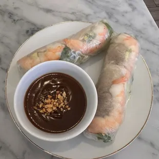 Spring rolls.