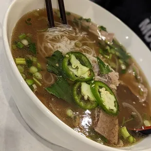 Rare Steak with Fatty Brisket