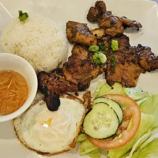 Grilled Chicken over Rice